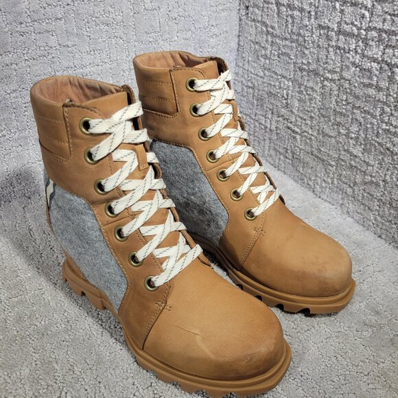 Sorel Joan of Arctic Wedge III Lexie Brown Boots NL4362-243 Women's Size 8.5 US - Picture 9 of 12